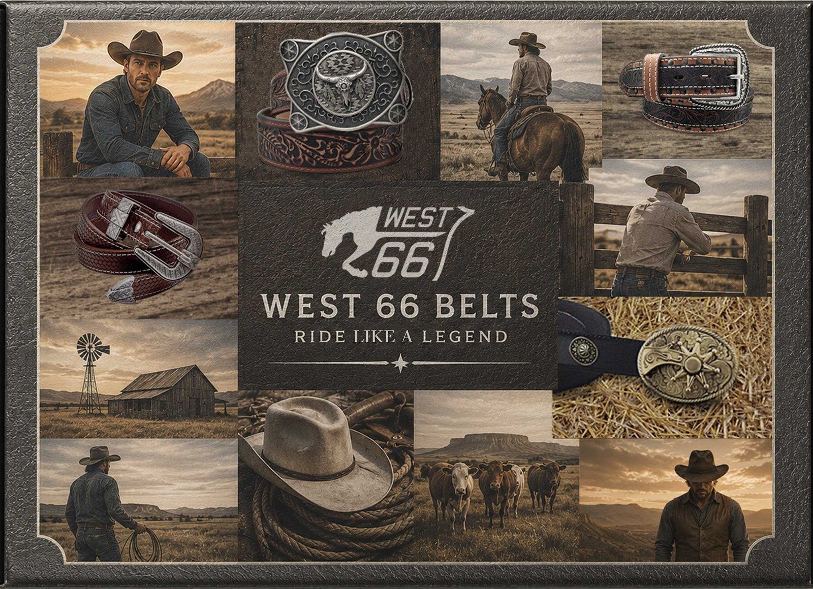 buckles, belts, conchos